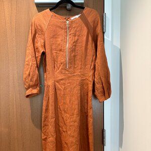Veronica Beard linen midi dress size 8